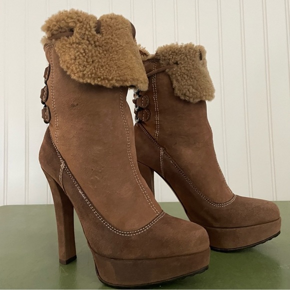 Sebastian Milano ELIATY Sherpa Lined Boots in Italian Leather Hand Made *Italy* - Picture 2 of 15